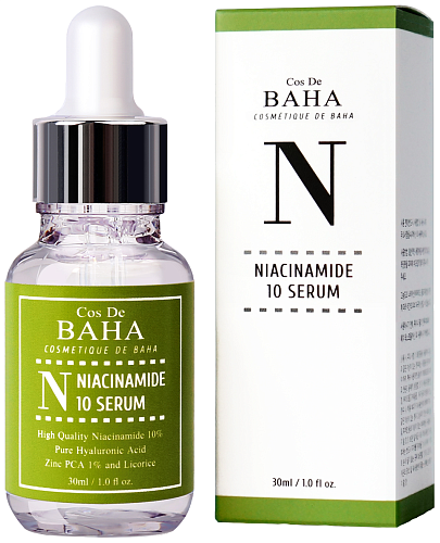 Сыворотка для лица с гиалуроновой кислотой и ниацинамидом 30мл Cos De BAHA Niacinamide Serum (N)