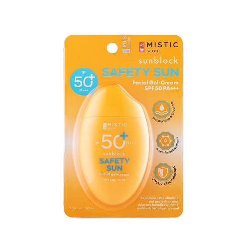 СОЛНЦЕЗАЩИТНЫЙ ГЕЛЬ-КРЕМ ДЛЯ ЛИЦА С УФ-ФИЛЬТРОМ SPF 50 PA+++,MISTIC SPF 50 PA+++,50 мл