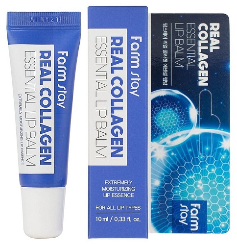 Бальзам для губ суперувлажняющий с коллагеном - FarmStay Real essential lip balm, 10мл
