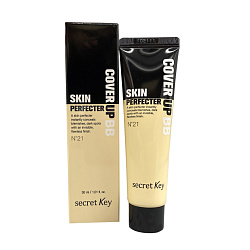 Крем-ББ для идеального тона лица - Secret Key Cover up skin perfecter #21 light beige, 30мл