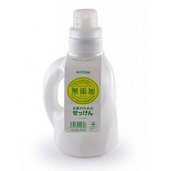 Средство для стирки жидкое для изделий из хлопка - Miyoshi Additive free laundry liquid soap, 1100мл