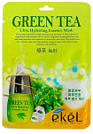 Маска для лица тканевая с экстрактом зеленого чая 25мл EKEL Green Tea Ultra Hydrating Essence Mask