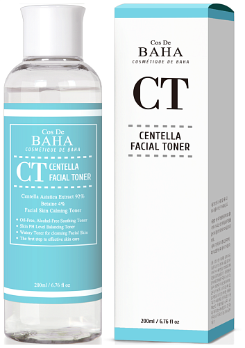 Тонер для лица успокаивающий с экстрактом центеллы азиатской Cos De BAHA Centella Facial Toner (CT)