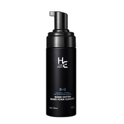 Смягчающая пена для очищения бороды 2в1 НЕ WARM SOFTEN BEARD FOAM CLEANSER 200г.