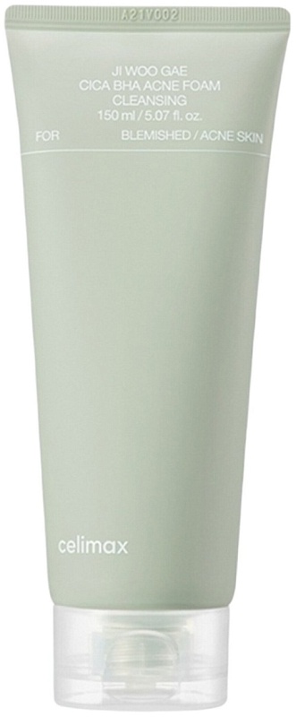 Пенка для умывания с центеллой против акне - Celimax Jiwoogae cica BHA acne foam cleansing, 150мл