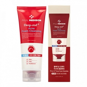 Пенка для умывания для проблемной кожи 155мл PAUL MEDISON Deep-red Acne Foam Cleansing