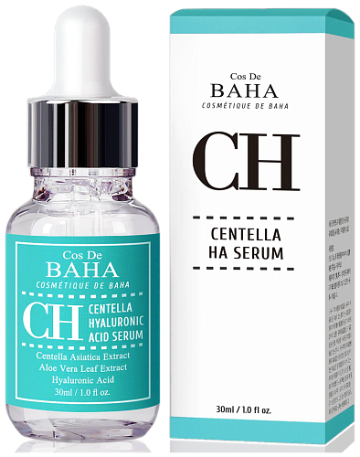 Сыворотка для лица восстанавливающая с центеллой азиатской - Cos De BAHA Centela HA serum (CH), 30мл