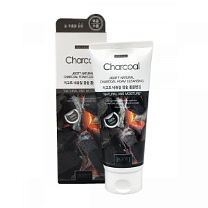 Пенка для умывания с экстрактом древесного угля 180мл JIGOTT Natural Charcoal Foam Cleansing