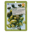 Маска для лица с экстрактом оливы 23г FOODAHOLIC NATURAL ESSENCE MASK #OLIVE 3D