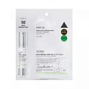 Маска тканевая двухфазная деликатная с микроиглами, VT COSMETICS, 20г+1,5г