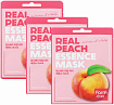 Маска для лица тканевая с экстрактом персика 23мл FarmStay Real Peach Essence Mask