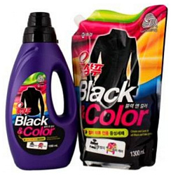 Средство для стирки жидкое «черное и цветное» з/б - KeraSys Wool shampoo black & color, 1300мл