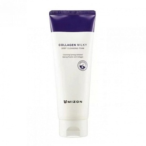 Пенка глубоко очищающая для умывания с коллагеном 150мл MIZON COLLAGEN MILKY DEEP CLEANSING FOAM