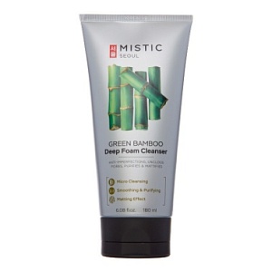 Пенка глубоко очищающая для умывания с экстрактом бамбука 180м MISTIC GREEN BAMBOO Deep Foam Cleanse