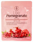 Маска для лица тканевая с экстрактом граната 27мл MEDB 1 Day Pomegranate Mask Pack