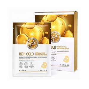 Маска тканевая для лица с золотом - ENOUGH Rich Gold Intensive Pro Nourishing Mask