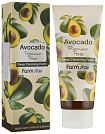 Пенка очищающая с экстрактом авокадо 180мл FarmStay Avocado Premium Pore Deep Cleansing Foam