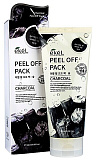 Маска-пленка с экстрактом древесного угля 180мл EKEL Peel off pack Charcoal