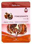 Маска тканевая для лица с натуральным экстрактом граната - FarmStay Visible difference pomegranate m