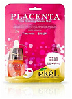 Маска для лица тканевая с экстрактом плаценты 25мл EKEL Placenta Ultra Hydrating Essence Mask