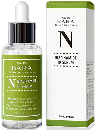 Сыворотка для лица противовоспалительная для жирной кожи - Cos De BAHA Niacinamide 10 serum (N60), 6