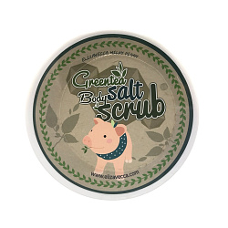 Скраб для тела с морской солью - Elizavecca Milky Piggy Greentea Salt Body Scrub