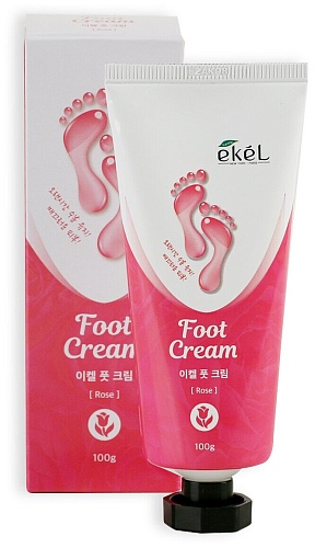 Крем для ног успокаивающий с экстрактом розы - Ekel Foot cream rose, 100г