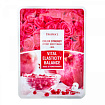 Маска для лица тканевая с экстрактом граната и розы 20г DEOPROCE COLOR SYNERGY EFFECT SHEET MASK RED