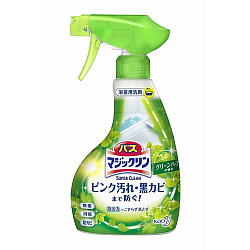 Спрей-пенка чистящий для ванной комнаты с ароматом трав - KAO Bath magiclean green herb, 380мл