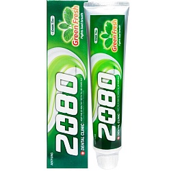 Паста зубная с экстрактом зеленого чая «мятный вкус» - KeraSys Dental clinic 2080 green fresh, 120г