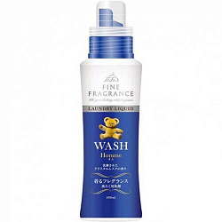 Средство для стирки с ароматом мускуса, бергамота, жасмина - Nissan Fine fragrance wash homme, 400мл