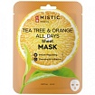Маска тканевая для лица с экстрактами чайного дерева и апельсина 24мл MISTIC TEA TREE & ORANGE ALL D