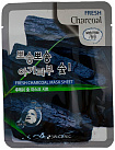 Маска для лица тканевая с древесным углем 23мл 3W CLINIC Fresh Charcoal Mask Sheet