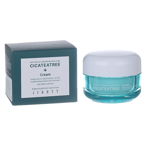 JIGOTT Успокаивающий крем для лица с экстрактами центеллы азиатской и чайного дерева
