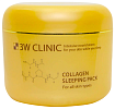 Маска для лица с коллагеном ночная - 3W Clinic Collagen sleeping pack, 100мл
