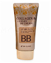 Крем для лица с коллагеном и коллоидным золотом - 3W CLINIC Collagen & Luxury Gold BB Cream Whitenin