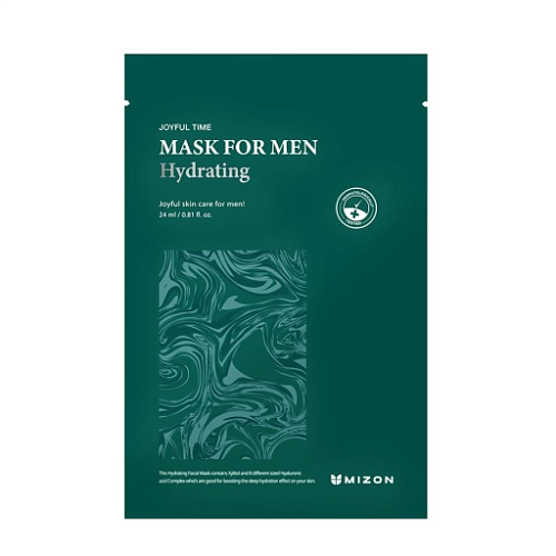 Маска мужская увлажняющая тканевая для лица 30г MIZON JOYFUL TIME MASK FOR MEN HYDRATING
