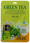 Маска для лица тканевая с экстрактом зеленого чая 25мл EKEL Green Tea Ultra Hydrating Essence Mask