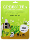 Маска для лица тканевая с экстрактом зеленого чая 25мл EKEL Green Tea Ultra Hydrating Essence Mask