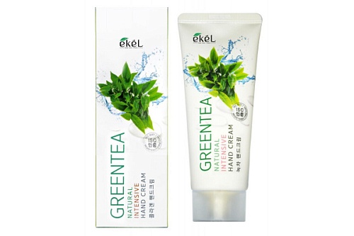 Крем для рук питательный с экстрактом зеленого чая 100мл EKEL Green Tea Natural Intensive Hand Cream