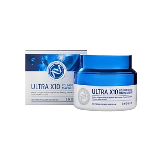 Крем для лица с коллагеном - ENOUGH Ultra X10 Collagen Pro Marine Cream