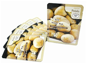 Маска для лица тканевая с экстрактом картофеля 23мл 3W CLINIC FRESH POTATO MASK SHEET