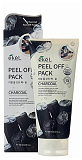 Маска-пленка с экстрактом древесного угля 180мл EKEL Peel off pack Charcoal