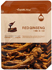 Маска омолаживающая для лица тканевая с женьшенем FarmStay Visible Difference Mask Sheet Red Ginseng