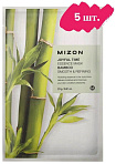 Маска для лица тканевая с экстрактом бамбука 23г MIZON Joyful Time Essence Mask Bamboo