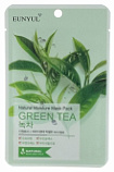 Маска тканевая для лица с экстрактом зеленого чая - Eunyul Natural moisture mask pack green tea, 22г
