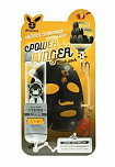 Маска для лица тканевая c древесным углем и медом Elizavecca Power Ringer Mask Pack Black Charcoal H