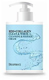 Крем для лица c коллагеном массажный - Deoproce Clean&white cleansing massage H2O collagen, 430мл