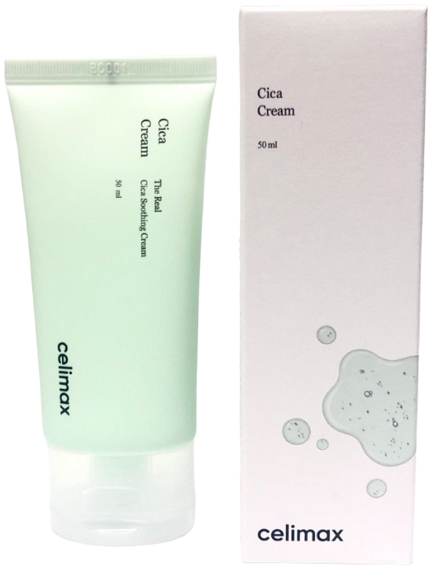 Крем для лица успокаивающий с центеллой азиатской - Celimax The real cica soothing cream, 50мл
