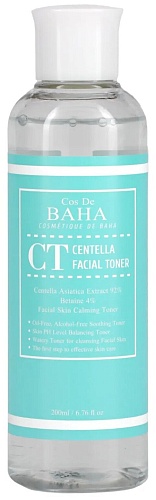 Тонер для лица успокаивающий с экстрактом центеллы азиатской Cos De BAHA Centella Facial Toner (CT)